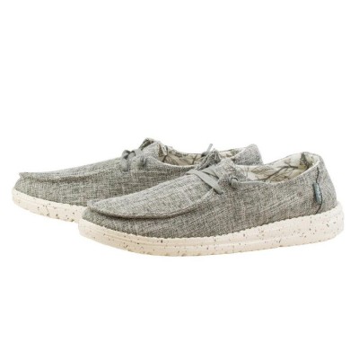 Жіночі мокасини HEY DUDE Wendy Linen Iron Grey