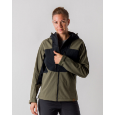 ЖІноча куртка-софтшел Northfinder ZARA BU-4970AD 5501blackdarkgreen