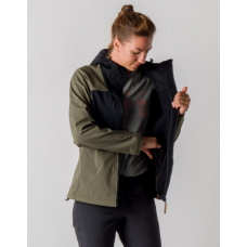 ЖІноча куртка-софтшел Northfinder ZARA BU-4970AD 5501blackdarkgreen