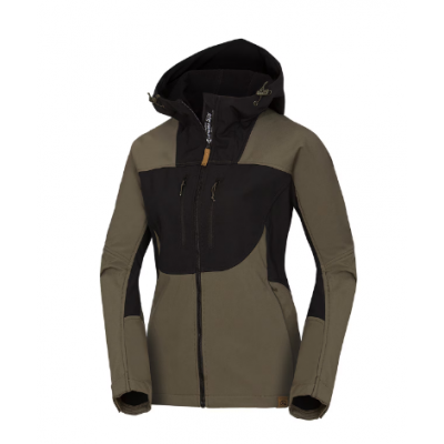 ЖІноча куртка-софтшел Northfinder ZARA BU-4970AD 5501blackdarkgreen