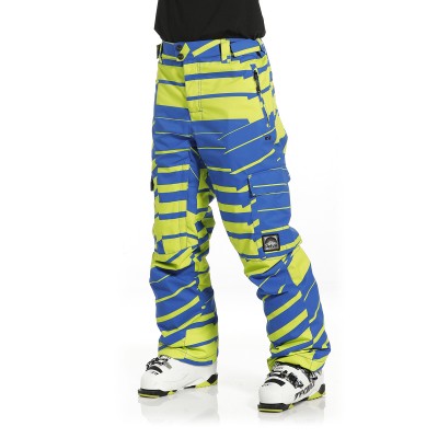 Чоловічі сноубордичні штани 10K REHALL Edge Lime Blue