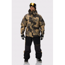 Чоловіча сноубордична куртка 20K Rehall Dolmit Camo Stone