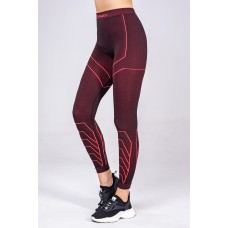 Термолегінси жіночі SPAIO Rapid Blk/Red