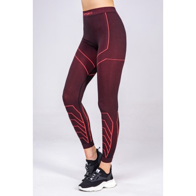Термолегінси жіночі SPAIO Rapid Blk/Red